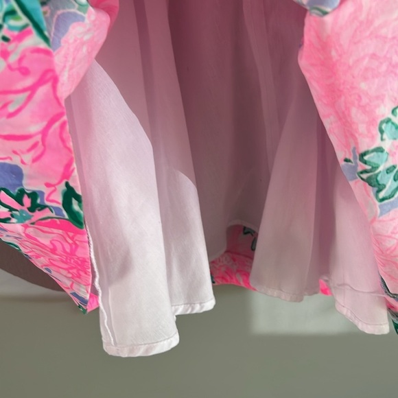 Lilly Pulitzer Kinley Little Girl Tropical Floral Print Dress - Picture 9 of 10